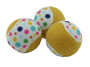 PAWTY TIME TENNIS BALLS 3PK