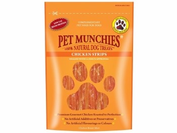 PET MUNCHIES CHICKEN STRIPS 90G