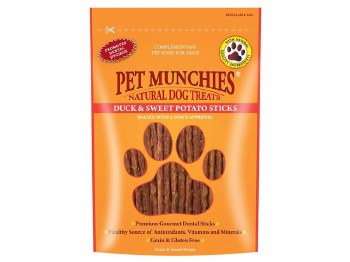 PET MUNCHIES DUCK&SWEET POTATO STICK 90G