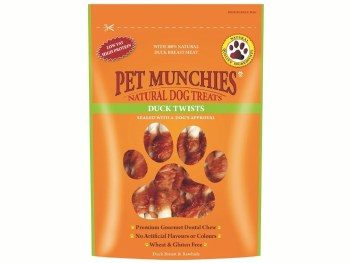 PET MUNCHIES DUCK TWISTS 80G