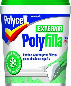 POLYCELL EXTERIOR POLYFILLA 1KG TUB