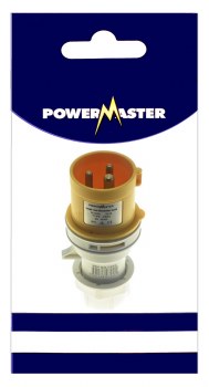 POWERMASTER 110V 16 AMP 2 PIN + EARTH PLUG