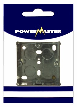 POWERMASTER 1 GANG 47 MM FLUSH METAL BOX