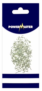 POWERMASTER 100 PCE 5-7MM CABLE CLIPS - WHITE