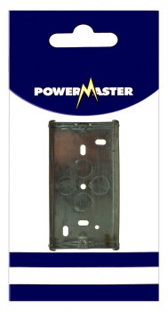 POWERMASTER 2 GANG 25 MM FLUSH METAL BOX