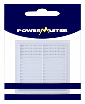 POWERMASTER 5" WHITE FIXED LOUVRE VENT
