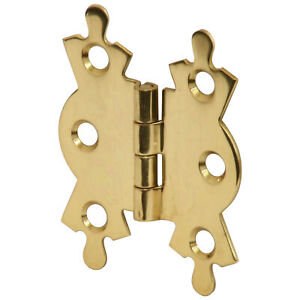 PREMIER 2 PCE 50 MM BRASSED BUTTERFLY HINGE