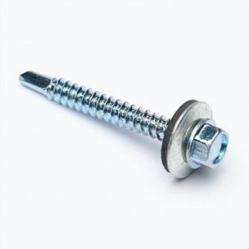 PREMIER 50 PCE (NO 12) 5.5 X 25 MM SELF-DRILLING SCREWS WITH WASHER BAG & HEADER