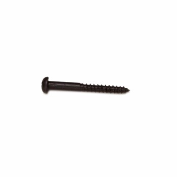 PREMIER 10 PCE 6 X 1 1/4" BLACK JAPANNED ROUND HEAD SCREW BLISTER