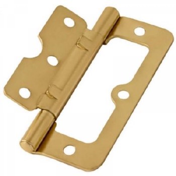 PREMIER 2 PCE 2 1/2" BRASSED FLUSH HINGE E.B.