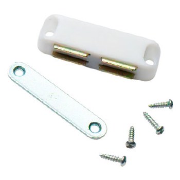 PREMIER LARGE WHITE MAGNETIC DOOR CATCH