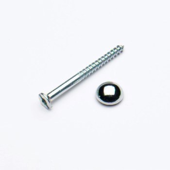 PREMIER 2 PCE 8 X 2" MIRROR SCREWS CHROME PLATED BLISTER