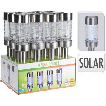 PROGARDEN SOLAR LIGHT STAINLESS STEEL LIGHT