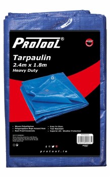 PROTOOL 2.4M X 1.8M HEAVY DUTY TARPAULIN