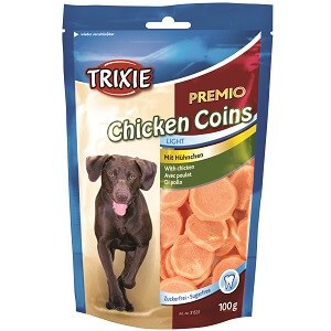 TRIXIE PREMIO CHICKEN COINS DOG TREATS 100G