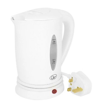 QUEST 0.5L TRAVEL KETTLE -  WHITE
