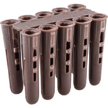 RAWLPLUG HDPE PLUG BROWN BOX OF 100