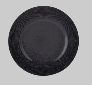 REACTIVE LINEAR BLACK DINNER PLATE 27CM