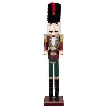 CHRISTMAS NUTCRACKER 91CM - RED & BLACK