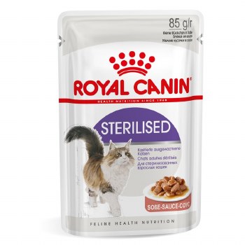ROYAL CANIN STERILISED FOOD POUCH WITH GRAVY 85G