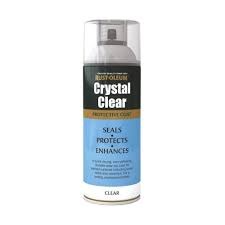 RUST-OLEUM CRYSTAL CLEAR SEMI GLOSS PROTECTIVE COAT - CLEAR 400ML