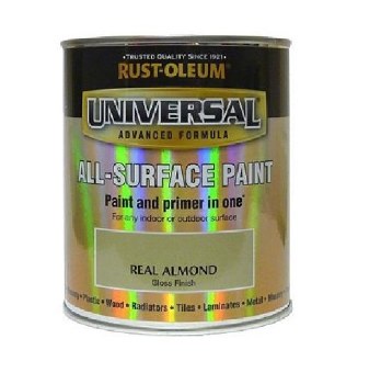 Rust-Oleum Gloss Finish Universal Metal and All-Surface Paint – REAL ALMOND 750ML