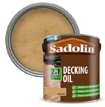 SADOLIN 2IN1 DECKING OIL 2.5L -  LIGHT OAK