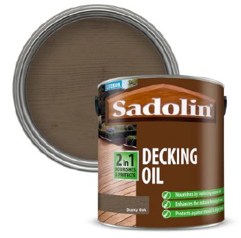 SADOLIN 2IN1 DECKING OIL 2.5L DUSKY OAK