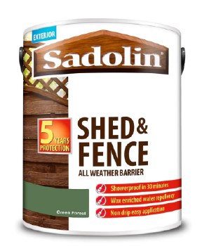 SADOLIN SHED & FENCE PROTECTION GENTLE GREEN 5L