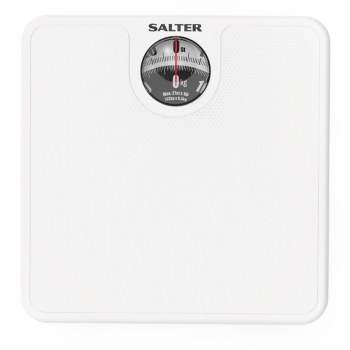 SALTER COMPACT MECHANICAL BATHROOM SCALE WHITE