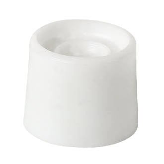 SASTA ROUND WHITE DOOR STOPS PACK OF 2