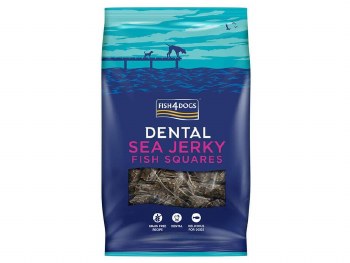 FISH4DOGS TREATS - SEA JERKY TREAT SQUARES 115G