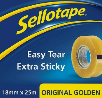 SELLOTAPE ORIGINAL GOLD 18MM X 25MM