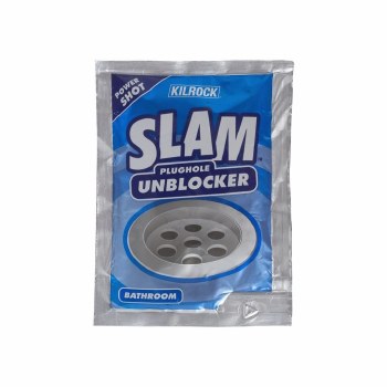 SLAM BATHROOM PLUGHOLE UNBLOCKER 80G