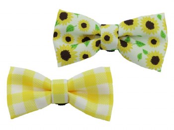 SOHO BOW TIE SUNFLOWER/YELLOW 2PK