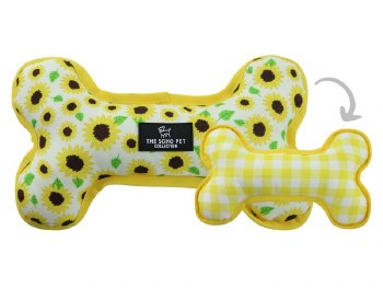 SOHO REVERSIBLE BONE 12" FLOWER/YELLOW