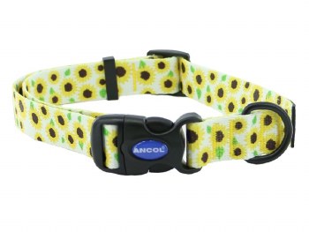 SOHO SUNFLOWER NYLON ADJ COLLAR S5-9