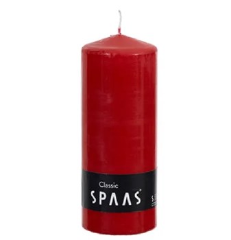 SPAAS PILLAR CANDLE RED -  90 HOUR