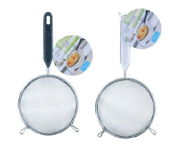 STAINLESS STEEL STRAINER - 12X24CM ASSORTMENT