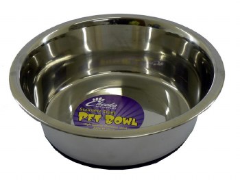 FUSION STAINLESS STEEL BOWL NON SLIP 1.5L 8.5"