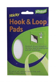 ULTRA STICKY HOOK AND LOOP PADS 24 PIECE