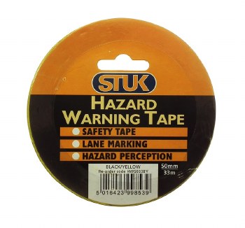 STUK HAZARD WARNING TAPE 33MTR