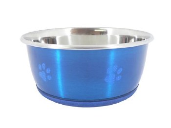 SUPER FUSION BLUE FASH DOG BOWL 950ML 6"