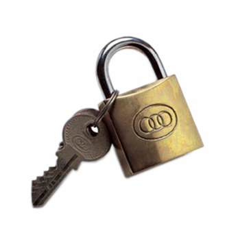 TRI-CIRCLE 32MM BRASS PADLOCK