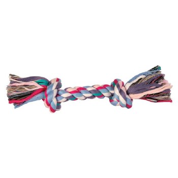 TRIXIE 2 KNOT ROPE COLOUR TOY 26CM - MEDIUM