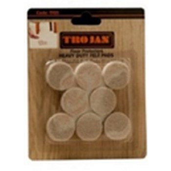 TROJAN FELT PADS 1" ROUND 18PK