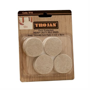 TROJAN HEAVY DUTY FELT PADS 1.1/2" 8 PACK