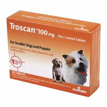 TROSCAN 100MG 6'S FOR SMALL DOGS AND PUPPIES