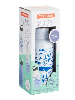 PURE KIDS COLOUR CHANGING BOTTLE 550 ML -BLUE