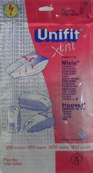UNIFIT XTRA VACUUM BAGS FOR MIELE & HOOVER - UNI-105